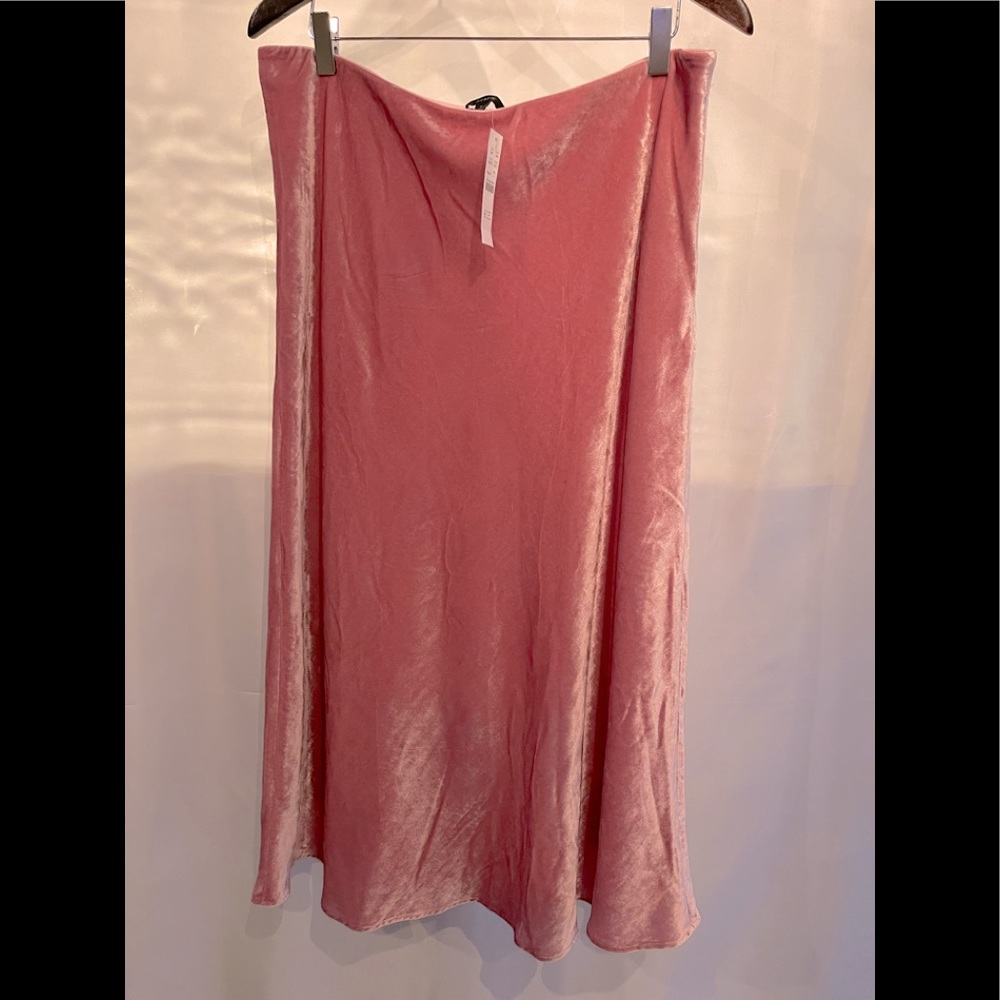 J. Crew Pink Velvet Skirt